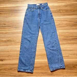 COTTON ON Loose Straight-leg blue denim jeans Size 2